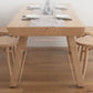 Pine Wood Dining Table Traditional Luxury Dining Table with 4 Legs