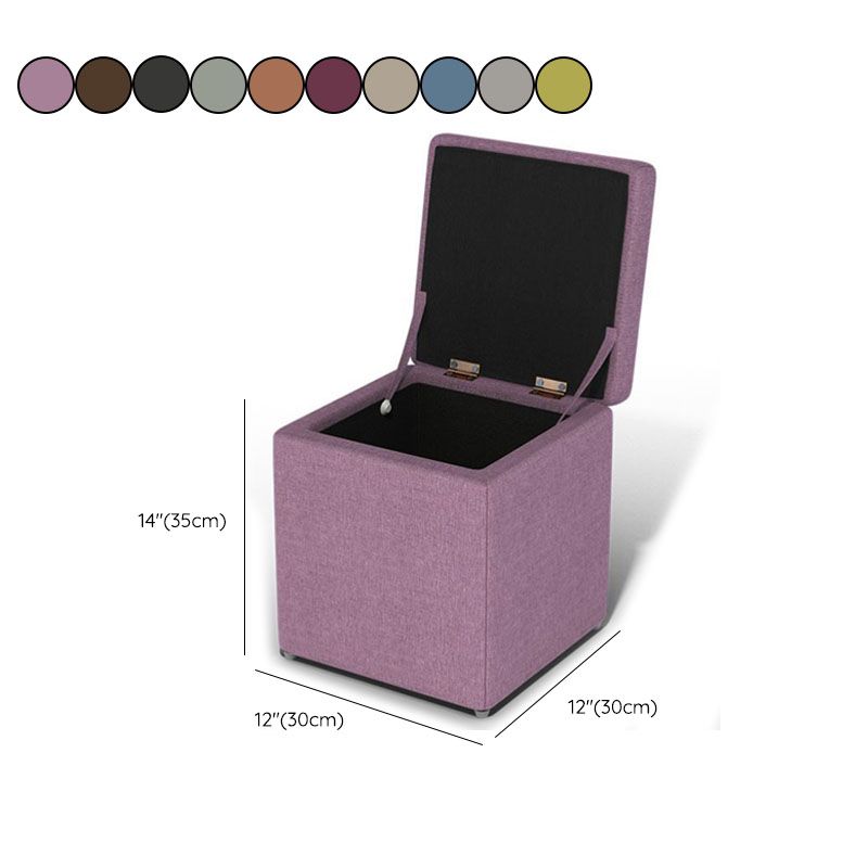 Solid Color Fabric Standard Stool Modern Style Simple Household Footstool Clearhalo 'furn' 'furn_ottomans_poufs' 'Furniture' 'Living Room Furniture' 'Ottomans & Poufs' 'ottomans_poufs' 1200x1200_1eb398c7-56d9-4a0f-ab64-092e9f94f5a0