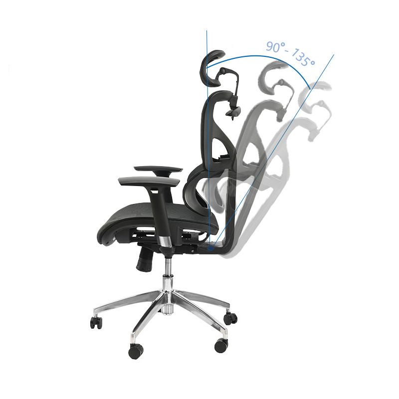 Contemporary Mid-Back Office Chair Ergonomic Adjustable Seat Height Desk Chair Clearhalo 'furn' 'furn_office_chair' 'Furniture' 'Office Chairs' 'Office Furniture' 'office_chair' 1200x1200_1eb4649e-217a-4b1f-b7b8-30ee6cc156b9