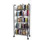 Modern Style Steel Bookshelf Open Shelf Bookcase with Caster Wheels Clearhalo 'Bookcases' 'furn' 'furn_bookcases' 'Furniture' 'furniture_bookcases' 'Office Furniture' 1200x1200_1eb5416f-2e0d-43af-9f15-b6e70280a777