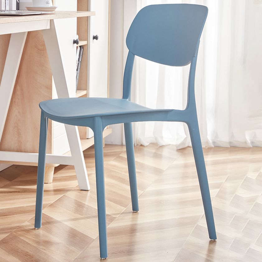 Contemporary Plastic Dining Chair Open Back Dining Side Chair for Kitchen Clearhalo ' kitchen&dining_furn' 'Dining Chairs' 'Dining Tables & Seating' 'dining_chair' 'furn' 'furn_dining_chair' 'Furniture' 'furniture_dining_chair' 'Kitchen & Dining Furniture' 'kitchen' 1200x1200_1eb6e66d-f261-459f-a2a0-2682feeabd10