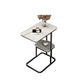 Rectangular C Side End Table Minimalist Slate Side End Table