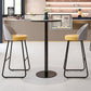 Industrial Metal Bar Table Faux Marble 23.6" Round Top Indoor Bistro Table Clearhalo 'Bar Furniture' 'Bar Tables' 'bar_tables' 'furn' 'furn_bar_tables' 'Furniture' 'furniture_bar_tables' 'Kitchen & Dining Furniture' 'kitchen&dining_furn' 'kitchen' 1200x1200_1eb849d7-3538-46aa-92d1-4709b138fd99