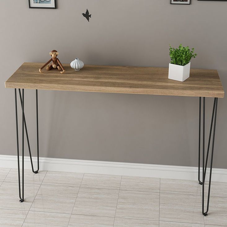 Tavolo da console in legno massiccio rettangolo tavolo accento cornice per la sala
