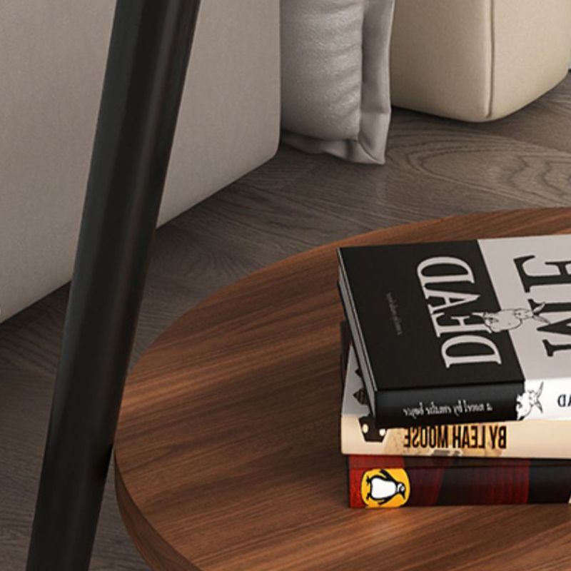 コンテンポラリーアクセントテーブルナイトスタンドアンティークフィニッシュオープンストレージナイトテーブル