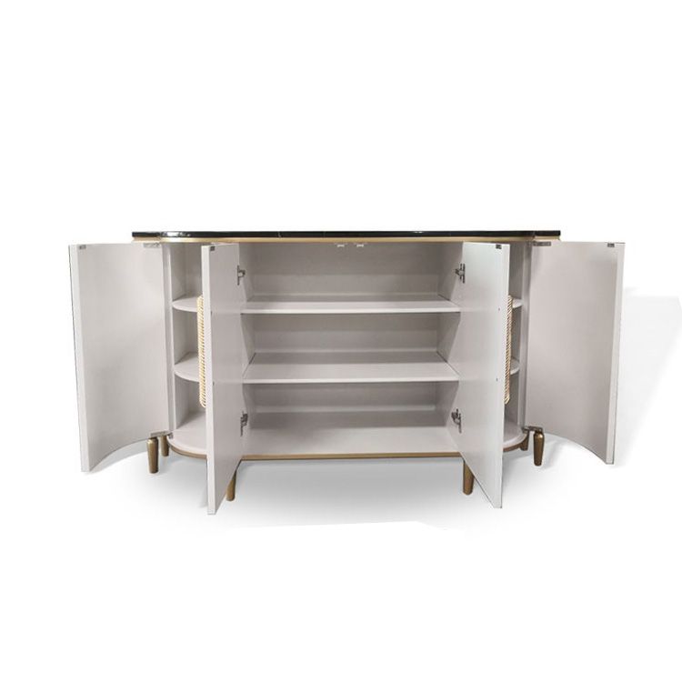 Marble Sideboard Modern & Contemporary Side Board with Cabinets Clearhalo 'buffet_sideboard' 'Buffets & Sideboards' 'furn' 'furn_buffet_sideboard' 'Furniture' 'Kitchen & Dining Furniture' 1200x1200_1eba6ff9-84c1-4f71-aa76-c1eba75e141d