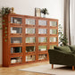 Closed Back Vertical Bookshelf Wood Contemporary Bookcase with Cabinets Clearhalo 'Bookcases' 'furn' 'furn_bookcases' 'Furniture' 'Office Furniture' 1200x1200_1ebc8dc1-1202-4041-a902-d0e63a462331