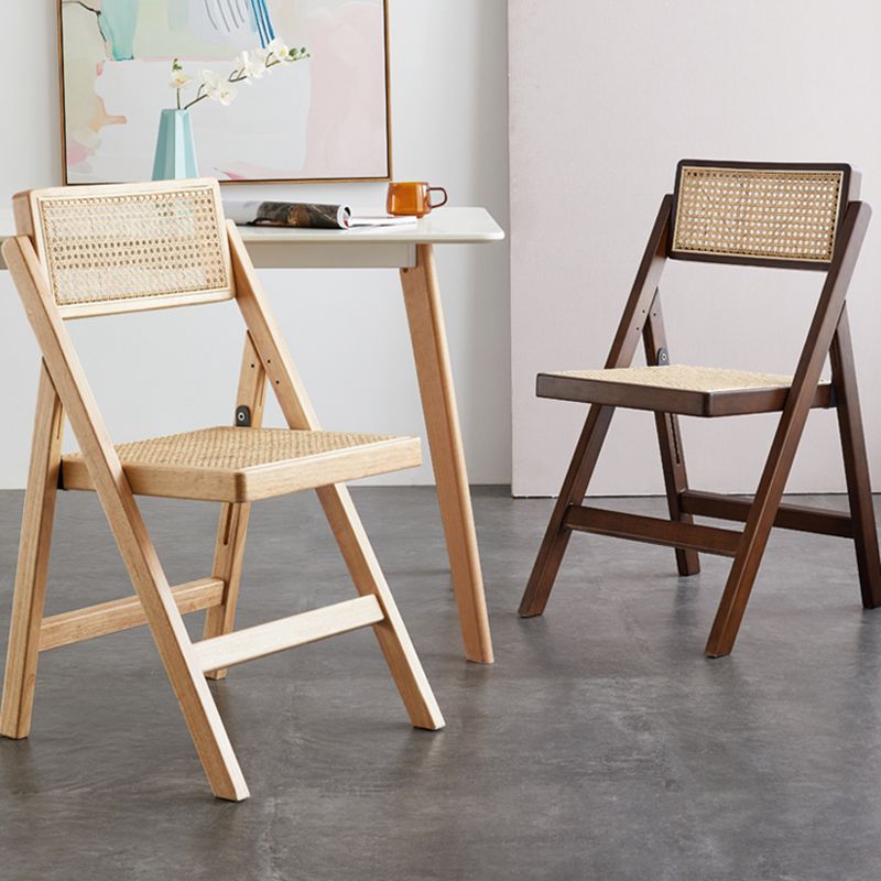 Rubberwood Contemporary Style Chair Open Back Single Dining Side Chair Clearhalo ' kitchen&dining_furn' 'Dining Chairs' 'Dining Tables & Seating' 'dining_chair' 'furn' 'furn_dining_chair' 'Furniture' 'furniture_dining_chair' 'Kitchen & Dining Furniture' 'kitchen' 1200x1200_1ebcb7d7-bdde-4b0a-a6de-8a8e5e05498b