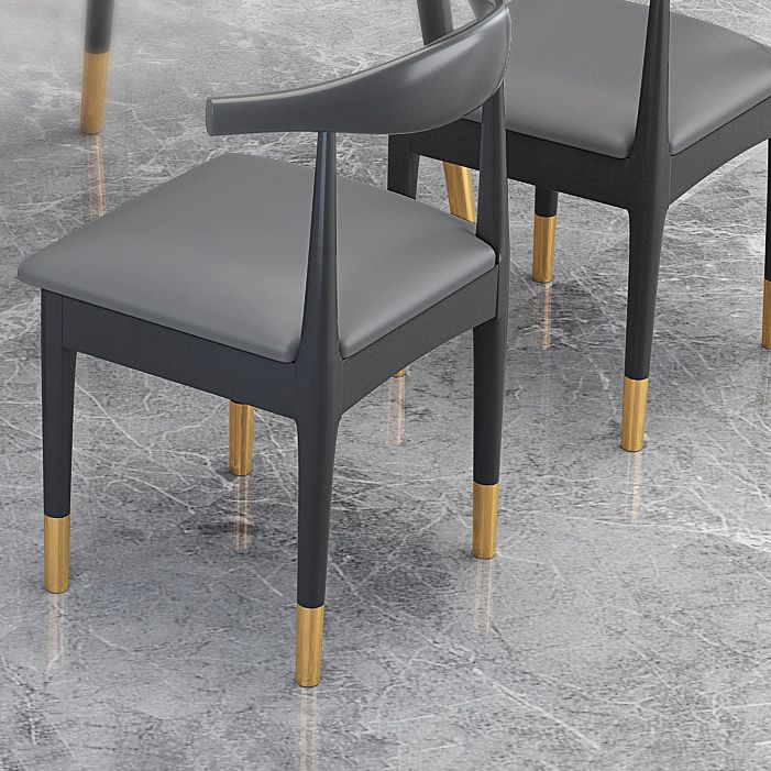 Rectangular Scandinavian Sintered Stone Dining Room Set Dining Furniture with 4 Legs Base Clearhalo 'Dining Room Sets' 'Dining Tables & Seating' 'dining_room_set' 'furn' 'furn_dining_room_set' 'Furniture' 'furniture_dining_room_set' 'Kitchen & Dining Furniture' 'kitchen&dining_furn' 'kitchen' 1200x1200_1ebd21de-7b75-4202-8559-986be23d73c5