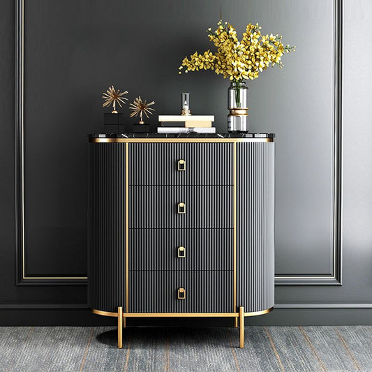 Classic Glam Storage Chest Stone Storage Chest Dresser with 3/4/5 Drawers