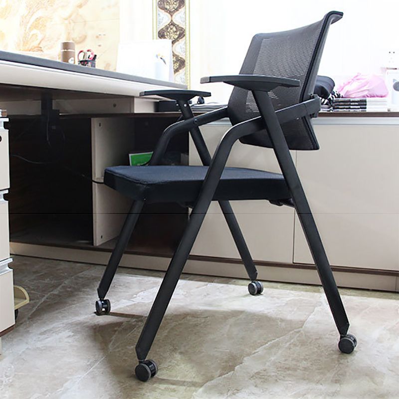 Contemporary Microfiber Arm Chair Conference Mid-Back Office Chair Clearhalo 'furn' 'furn_office_chair' 'Furniture' 'Office Chairs' 'Office Furniture' 'office_chair' 1200x1200_1ebd6e41-bce8-4580-b05c-59ea31106caf