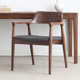 Modern Armrest Backrest Cushion Chair with Wood Legs for Dining Room Clearhalo 'Dining Chairs' 'Dining Tables & Seating' 'dining_chair' 'furn' 'furn_dining_chair' 'Furniture' 'Kitchen & Dining Furniture' 1200x1200_1ebe7de0-580a-4b2c-bb56-7f7218933dfc