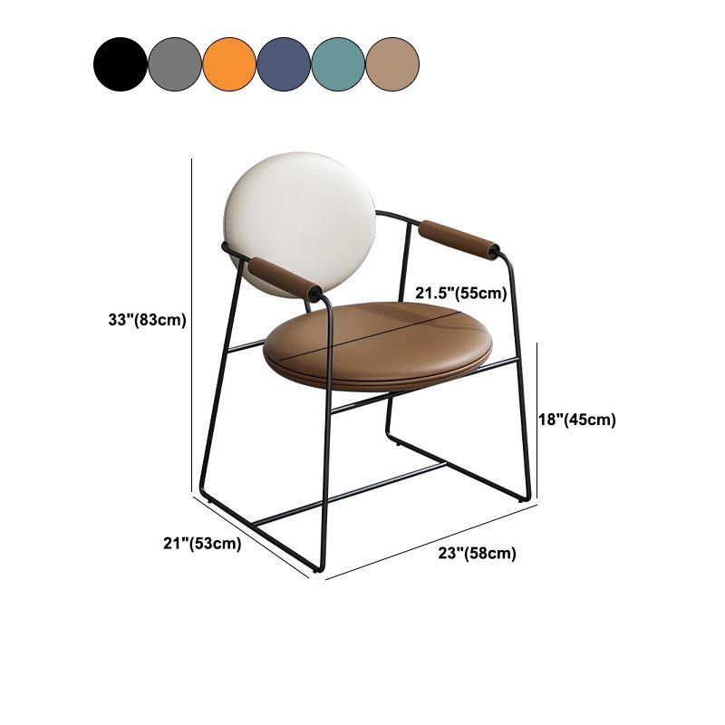 Lederpolsterer Armstuhl König Louis Back Stuhl für Esszimmer