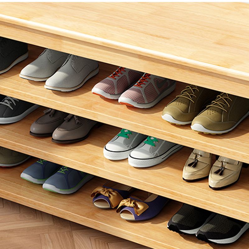 13.65-inch W Solid Wood Entryway Bench Modern Seating Bench with Storage Clearhalo 'Benches' 'Chairs & Seating' 'furn' 'furn_benches' 'Furniture' 'Living Room Furniture' 1200x1200_1ebf3031-982e-4f16-ac22-9b29014fcae3