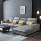 Contemporary Faux Leather L-Shape Sectional with Chaise and Square Arms Clearhalo 'furn' 'furn_sectionals' 'Furniture' 'Living Room Furniture' 'Sectionals' 1200x1200_1ebfb69c-5d23-4448-81b9-0302087b3f19