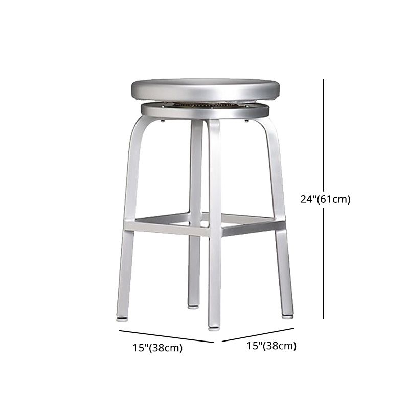 Metal Bar Chair Modern Restaurant With Foot Aluminum Alloy Counter Stool Simple Cafe Clearhalo 'Bar Furniture' 'Bar Stools' 'bar_stools' 'furn' 'furn_bar_stools' 'furniture_bar_stools' 'Kitchen & Dining Furniture' 'kitchen&dining_furn' 'kitchen' 'kitchen_furn' Furniture' 1200x1200_1ec1e93b-2d50-426d-b873-5238e9b98aa9