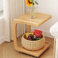 Tropischer Couchtisch, Couchtisch aus massivem Holz mit Stauraum