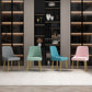 Kitchen Glam Style Dining Chairs Armless Chair with Metal Legs Clearhalo ' kitchen&dining_furn' 'Dining Chairs' 'Dining Tables & Seating' 'dining_chair' 'furn' 'furn_dining_chair' 'Furniture' 'furniture_dining_chair' 'Kitchen & Dining Furniture' 'kitchen' 1200x1200_1ec279dc-c0fb-4c3b-97a3-6f6c804661a9