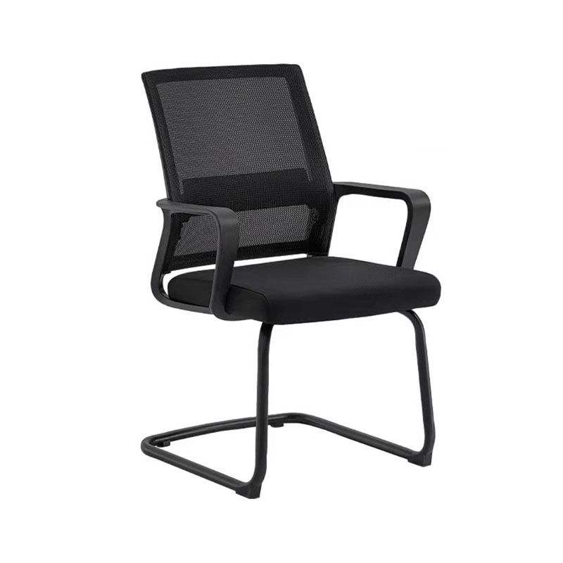 Modern Plastic Desk Chair Black and White Mesh Home Office Chair with Mid Back Clearhalo 'furn' 'furn_office_chair' 'Furniture' 'Office Chairs' 'Office Furniture' 'office_chair' 1200x1200_1ec41653-3852-4753-86bf-1829d96303aa