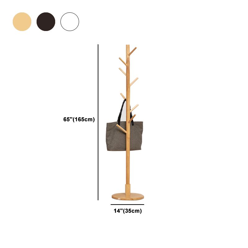 Wooden Hall Stand Entryway Hook Tripod Steady Hall Tree Coat Hanger Clearhalo 'Entry & Mudroom Furniture' 'furn' 'furn_hall_tree_coat_racks' 'Furniture' 'Hall Trees & Coat Racks' 'hall_tree_coat_racks' 1200x1200_1ec43186-a482-41d7-b638-9d3754504f48