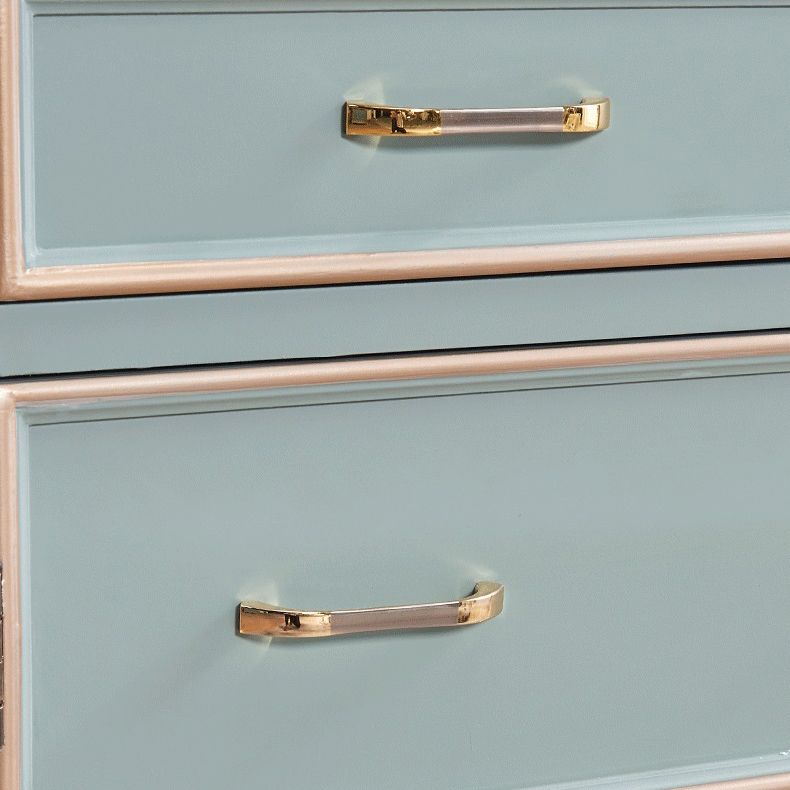 Mid-century Modern Wooden Chest in Blue Rectangle Accent Chest with Drawers Clearhalo 'Cabinets & Chests' 'cabinets_chests' 'furn' 'furn_cabinets_chests' 'Furniture' 'Living Room Furniture' 1200x1200_1ec47b9a-6ae6-4334-9c11-ff90894a5e23