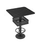 Industrial Black Iron Bar Table Faux Marble Top 41.3"H Bistro Table with Storage Clearhalo 'Bar Furniture' 'Bar Tables' 'bar_tables' 'furn' 'furn_bar_tables' 'Furniture' 'furniture_bar_tables' 'Kitchen & Dining Furniture' 'kitchen&dining_furn' 'kitchen' 1200x1200_1ec6375e-d196-4709-9733-c213cc49163e