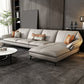 Contemporary Cushions Flared Arm Faux Leather Stationary Seating