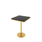 Glam Bar Table in Metal Pedestal Faux Marble Top Bar Dining Table for Small Places Clearhalo 'Bar Furniture' 'Bar Tables' 'bar_tables' 'furn' 'furn_bar_tables' 'Furniture' 'Kitchen & Dining Furniture' 1200x1200_1ec8e3b5-7539-42cf-b1c3-757e54196fcd
