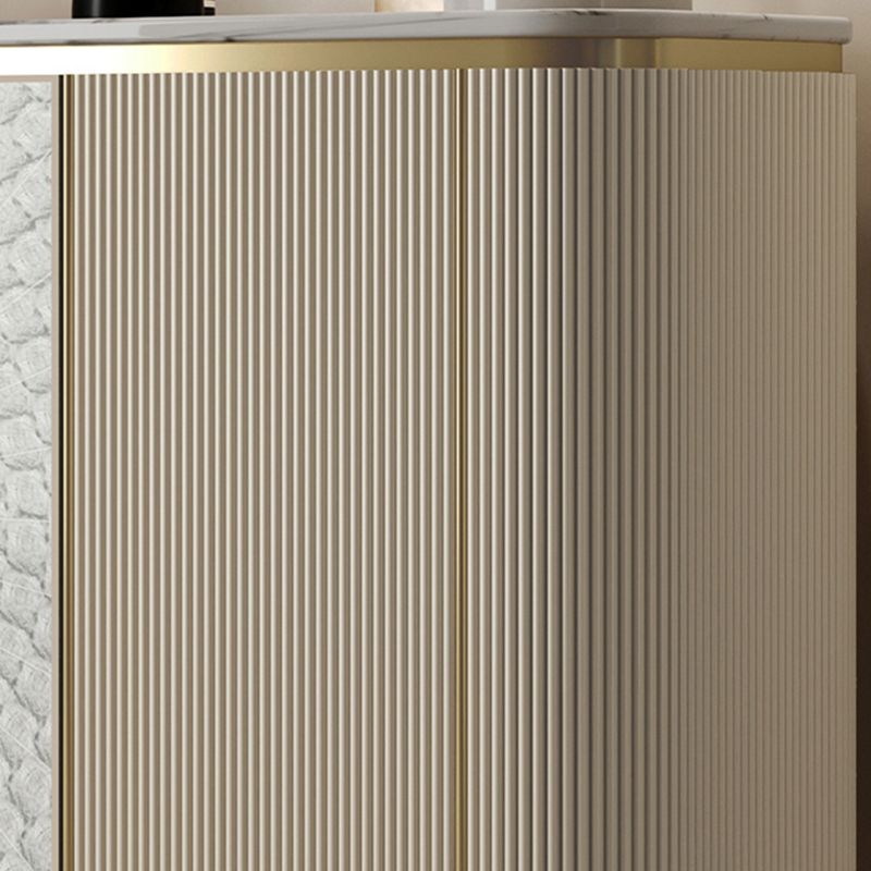 Modern Style Wooden Storage Sideboard Cabinet with Marble Top Clearhalo 'buffet_sideboard' 'Buffets & Sideboards' 'furn' 'furn_buffet_sideboard' 'Furniture' 'Kitchen & Dining Furniture' 1200x1200_1eca665f-7c5e-4140-8497-cf2aae988a00