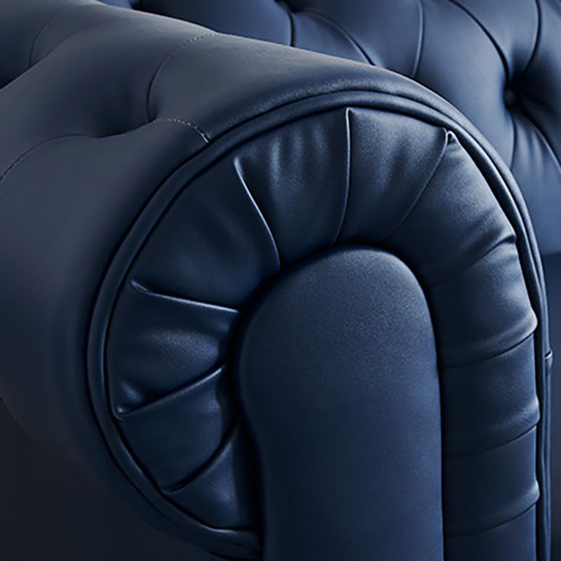 28 " High Modern Faux Leather Rolled Arm Chesterfield Sofa Mid Century Modern Sofa Clearhalo 'furn' 'furn_sofas' 'Furniture' 'furniture_sofas' 'kitchen' 'kitchen_sofas' 'Living Room Furniture' 'Sofa' 'sofas' 1200x1200_1ecaa6e7-e594-4b06-8a8f-1048f2d24b14