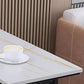 Modern Style Stone Bar Dining Table Rectangle Bar Table in White Clearhalo 'Bar Furniture' 'Bar Tables' 'bar_tables' 'furn' 'furn_bar_tables' 'Furniture' 'Kitchen & Dining Furniture' 1200x1200_1ecbda03-51c4-46fa-84c4-b47d55da059b