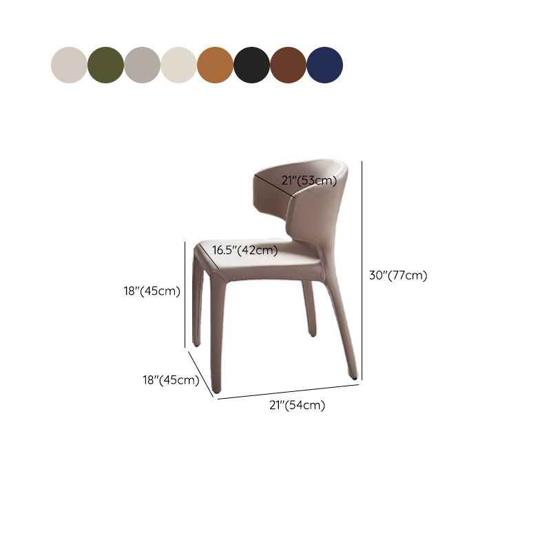 Faux Leather Dining Chairs Industrial Wingback Side Chair for Dining Room Clearhalo 'Dining Chairs' 'Dining Tables & Seating' 'dining_chair' 'furn' 'furn_dining_chair' 'Furniture' 'Kitchen & Dining Furniture' 1200x1200_1ececa00-1732-49cb-a2b4-d0520ef0ac88