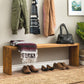 14.7" Wide Solid Wood Bench Natural Bedroom Entryway Bench with Wood Legs Clearhalo 'Benches' 'Chairs & Seating' 'furn' 'furn_benches' 'Furniture' 'Living Room Furniture' 1200x1200_1ecfa34a-2c36-4961-857c-c273e89a4b22