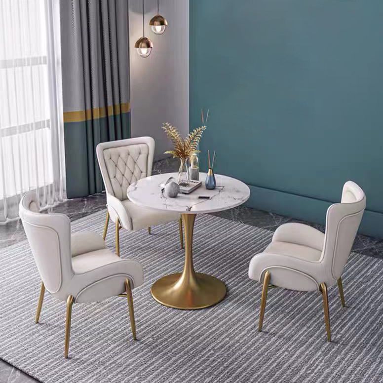 Glam Metal Dining Room Chairs Upholstered Side Armchair for Restaurant Use Clearhalo ' kitchen&dining_furn' 'Dining Chairs' 'Dining Tables & Seating' 'dining_chair' 'furn' 'furn_dining_chair' 'Furniture' 'furniture_dining_chair' 'Kitchen & Dining Furniture' 'kitchen' 1200x1200_1ed0c651-5dff-4ea6-a02a-5fec2f281ec7