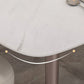 Mesa de comedor de rectángulo de lujo tradicional muebles de comedor de piedra