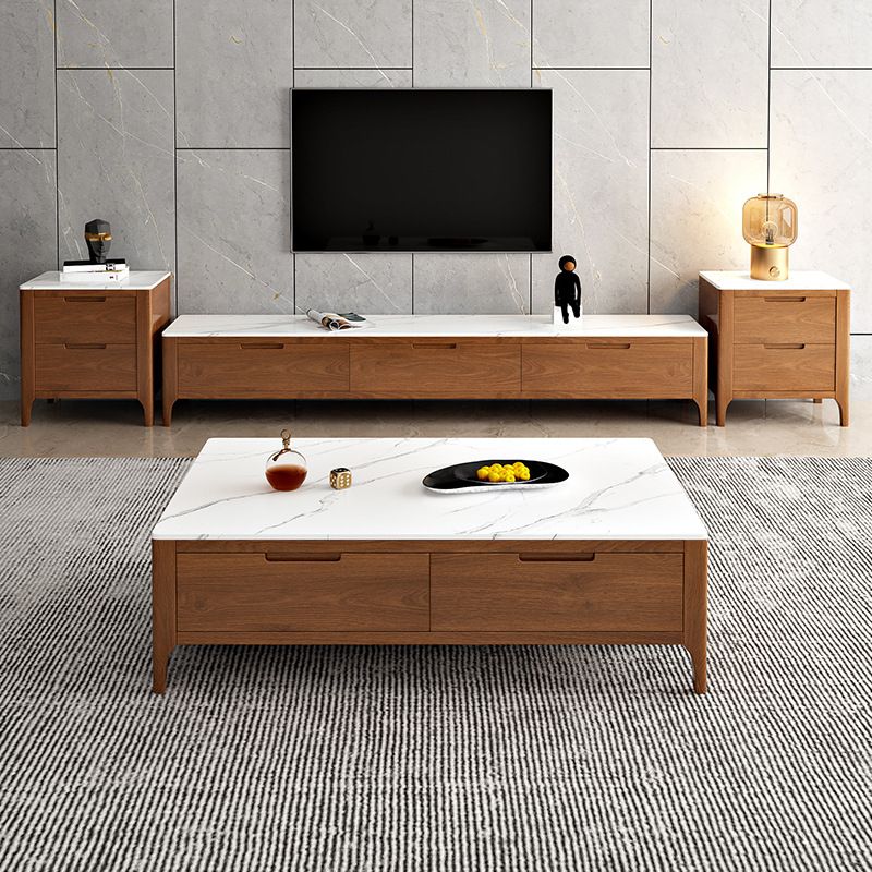 Scandinavian TV Media Console Stone TV Stand for Living Room Clearhalo 'furn' 'furn_tv_stands_entertainment_centers' 'Furniture' 'Living Room Furniture' 'TV Stands & Entertainment Centers' 'TV Stands & Media Storage Furniture' 'tv_stands_entertainment_centers' 1200x1200_1ed27b8d-a6ce-484c-a375-fb3e8996422b