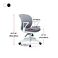 Ergonomische mid -back bureau stoel verstelbare Swivel Burey Chair met wielen