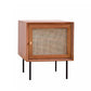 1 Door Rattan Nightstand Contemporary Night Table with 1 Shelves ,23.6" Tall