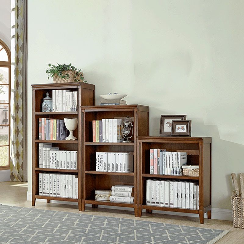Contemporary Closed Back Standard Bookshelf Wooden Bookcase for Study Room Clearhalo 'Bookcases' 'furn' 'furn_bookcases' 'Furniture' 'Office Furniture' 1200x1200_1ed81727-408f-4223-9013-75421d3e8f6e