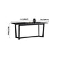 Mid-Century Modern Dining Table Black Rectangle Sintered Stone Dining Table Clearhalo ' dining_table' 'Dining Tables & Seating' 'Dining Tables' 'furn' 'furn_dining_table' 'Furniture' 'furniture_dining_table' 'Kitchen & Dining Furniture' 'kitchen&dining_furn' 'kitchen' 'kitchen_dining_table' 1200x1200_1ed8bdae-4a62-4747-981b-512161f6d40f