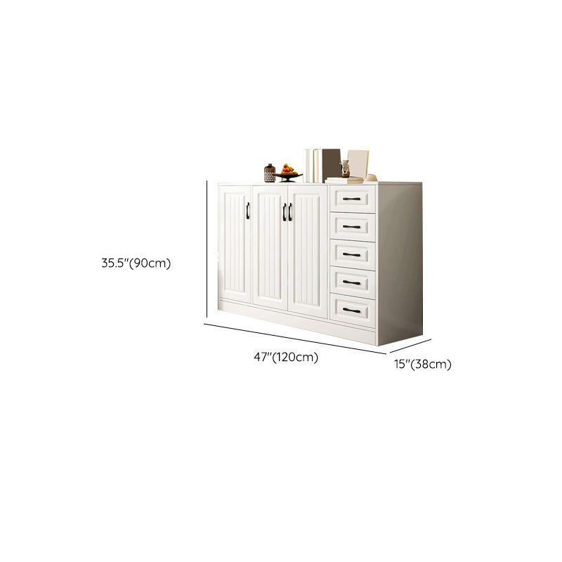 White Accent Cabinet Standard Rectangle Side Cabinet with Doors Clearhalo 'Cabinets & Chests' 'cabinets_chests' 'furn' 'furn_cabinets_chests' 'Furniture' 'Living Room Furniture' 1200x1200_1ed8ee97-0101-4891-88f2-2a52d33c97a1