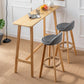 Modern Style Bistro Bar Table Rectangle Solid Wood Bar Table with Footrest Clearhalo 'Bar Furniture' 'Bar Tables' 'bar_tables' 'furn' 'furn_bar_tables' 'Furniture' 'Kitchen & Dining Furniture' 1200x1200_1eda4a85-0dcb-47e4-8f7c-b1d42630bd8d