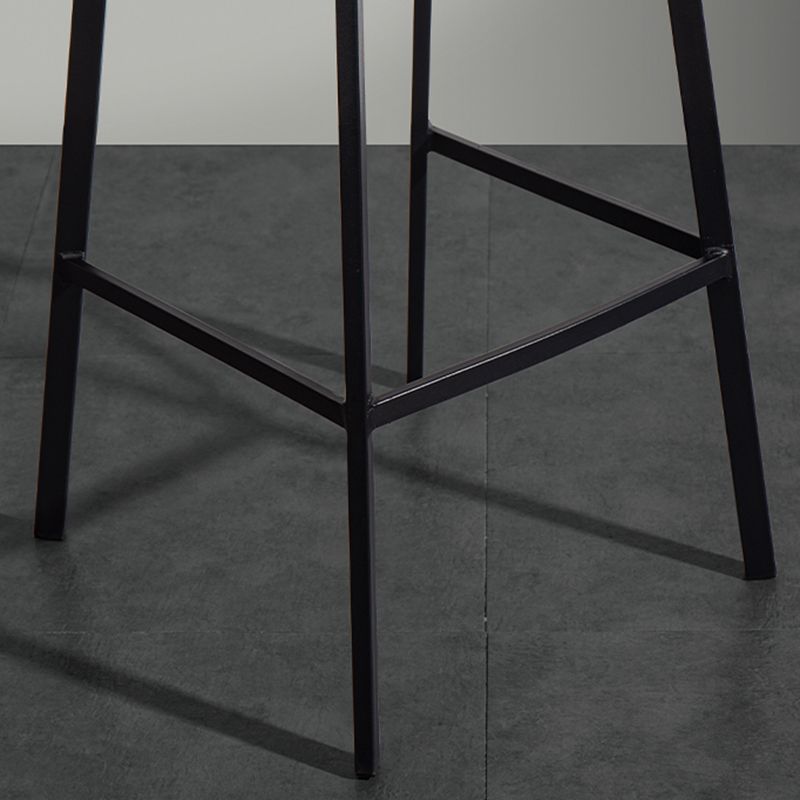 Scandinavian Metal Stool Faux Leather Upholstered Counter Stool Clearhalo 'Bar Furniture' 'Bar Stools' 'bar_stools' 'furn' 'furn_bar_stools' 'Furniture' 'Kitchen & Dining Furniture' 1200x1200_1edaddfd-8097-4428-9379-48872c20a440