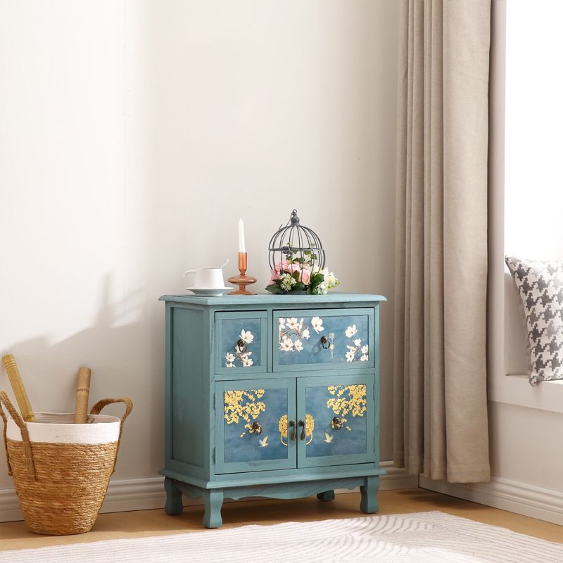 Commode en bois massif de 12 "d commode de rangement traditionnel avec tiroirs