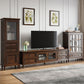 Modern TV Console Wood Media Console Enclosed Storage with Drawer for Home Clearhalo 'furn' 'furn_tv_stands_entertainment_centers' 'Furniture' 'Living Room Furniture' 'TV Stands & Entertainment Centers' 'TV Stands & Media Storage Furniture' 'tv_stands_entertainment_centers' 1200x1200_1edb66f1-c251-4412-b44b-a8a9f7a29b5a
