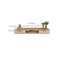 Modern Wood TV Console Open Storage TV Stand for Living Room