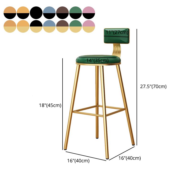 Industrial Style Metal Bar Stool Round Seat Counter Stool for Kitchen Bar Clearhalo 'Bar Furniture' 'Bar Stools' 'bar_stools' 'furn' 'furn_bar_stools' 'furniture_bar_stools' 'Kitchen & Dining Furniture' 'kitchen&dining_furn' 'kitchen' 'kitchen_furn' Furniture' 1200x1200_1edf6227-f512-4843-828e-667bc5ebd934