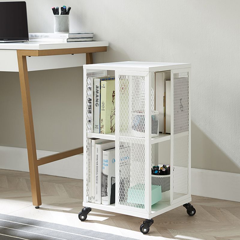 Scandinavian Metal Open Etagere Bookshelf with Iron Frame and Shelf Clearhalo 'Bookcases' 'Furniture' 'furniture_bookcases' 'Office Furniture' 1200x1200_1edfbcb6-e7f2-4929-a635-fb4001d0ce68