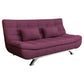 Contemporary Linen Armless Sleeper Sofa Convertible Sofa for Living Room