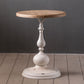 French Country Round Wood Top Coffee Table Iron Pedestal Cocktail Table Clearhalo 'Coffee & Accent Tables' 'Coffee Tables' 'coffee_tables' 'furn' 'furn_coffee_tables' 'Furniture' 'Living Room Furniture' 1200x1200_1ee01c06-6eff-4fbb-8341-24a2b5a985ca